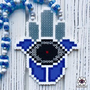 Evil Eye Perler Necklace